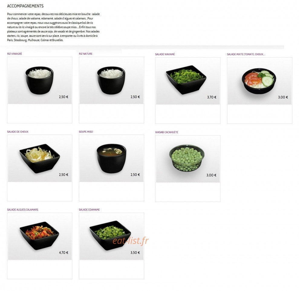 Resto Sushis — carte page 12