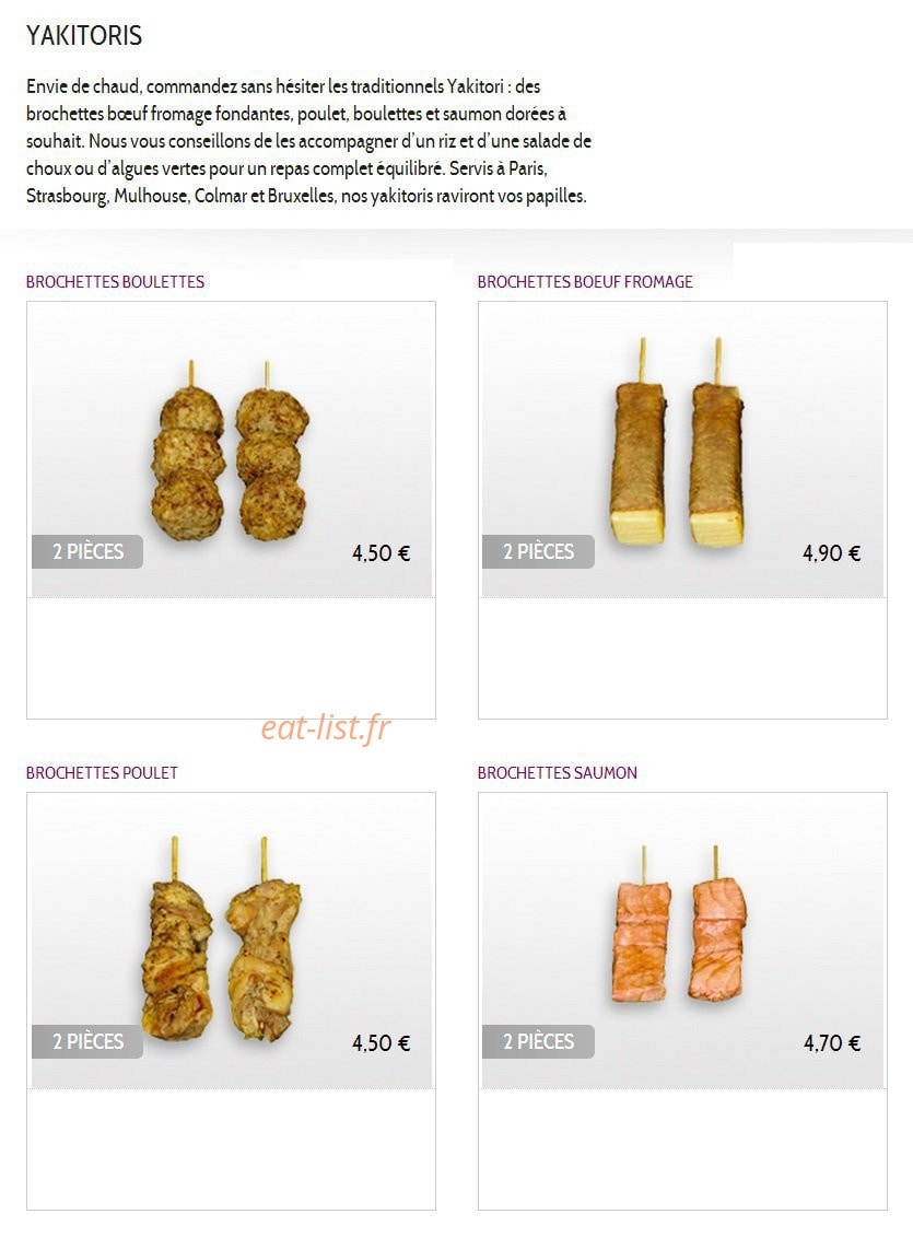 Resto Sushis — carte page 11