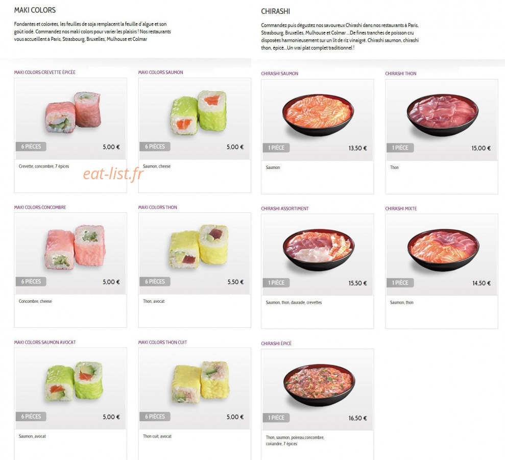 Resto Sushis — carte page 6