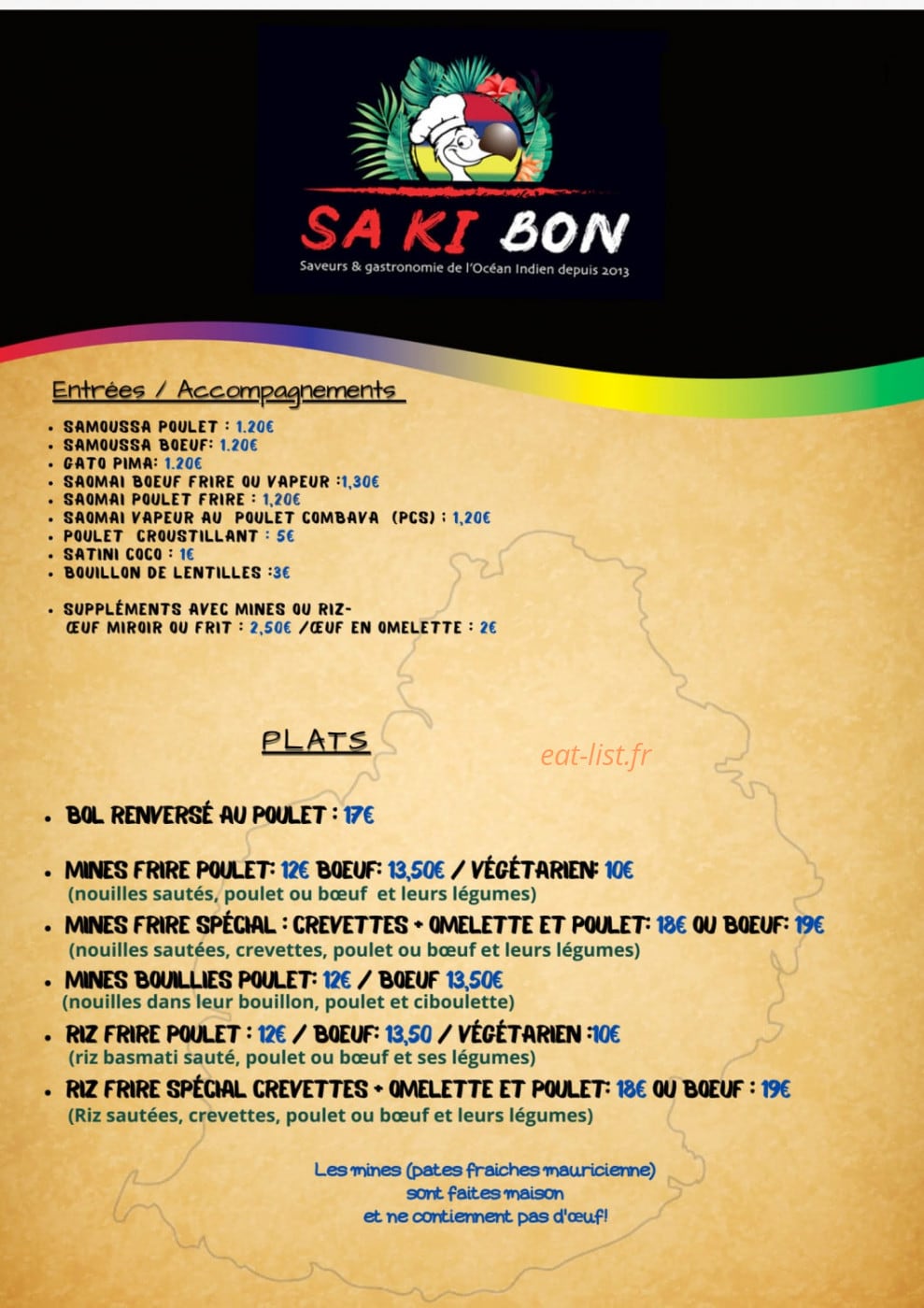 Sa Ki Bon — carte page 1