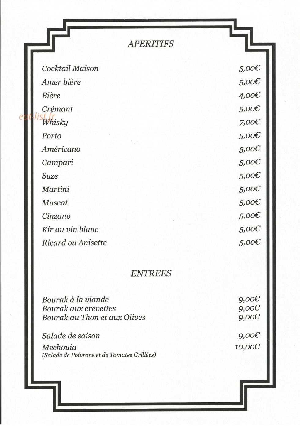 Sheherazade — carte page 1