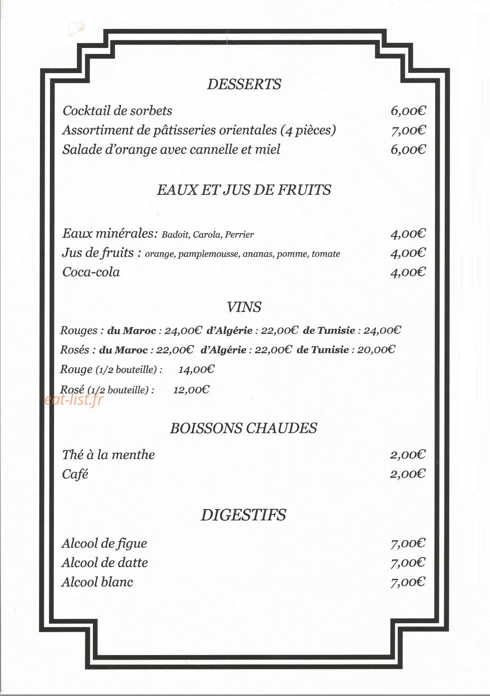 Sheherazade — carte page 3