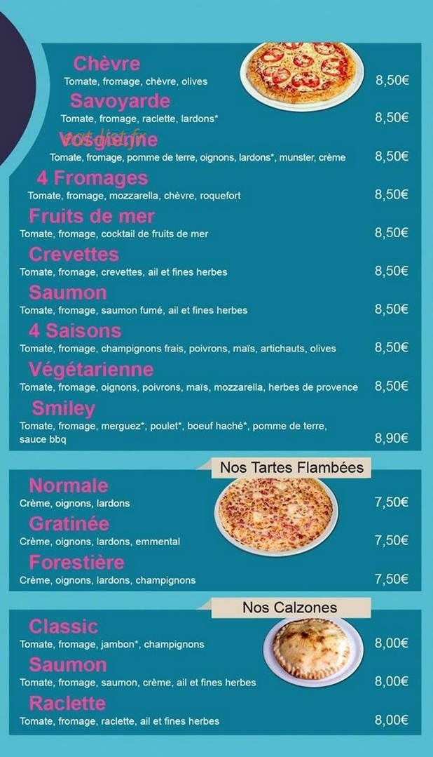 Smiley pizza — carte page 3