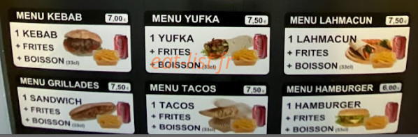Snack Saray — carte page 2