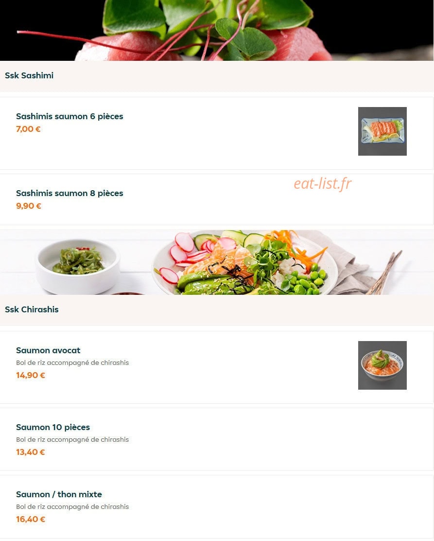 Ssk Sushi — carte page 7