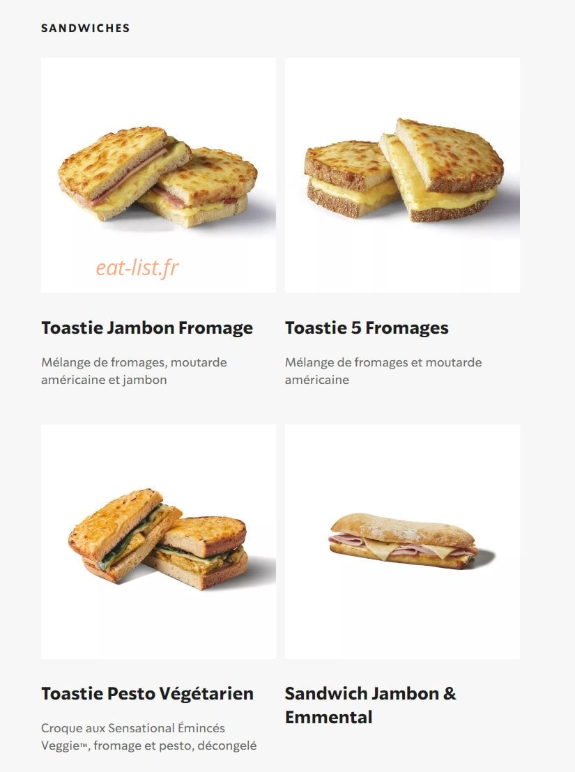 Starbucks Coffee — carte page 7