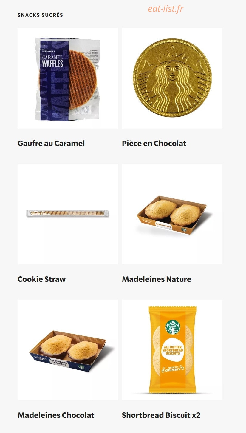 Starbucks Coffee — carte page 12