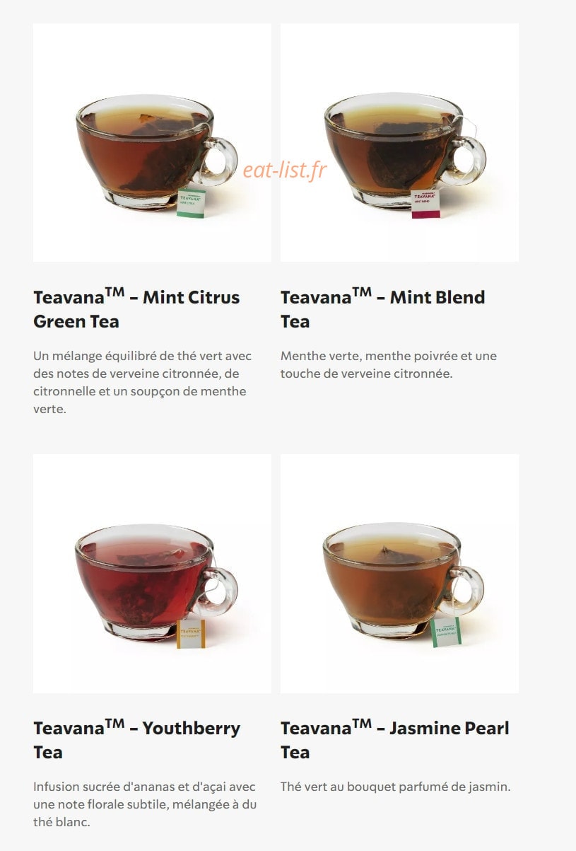 Starbucks Coffee — carte page 30