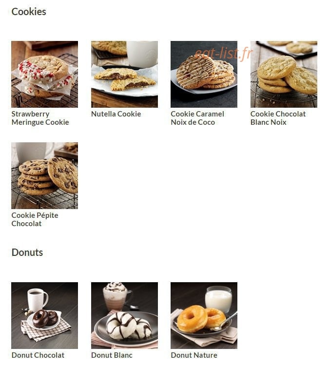 Starbucks Coffee — carte page 3