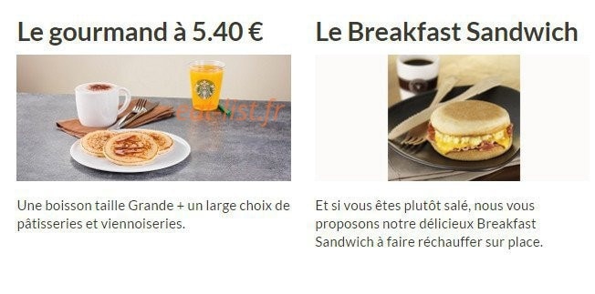Starbucks Coffee — carte page 7