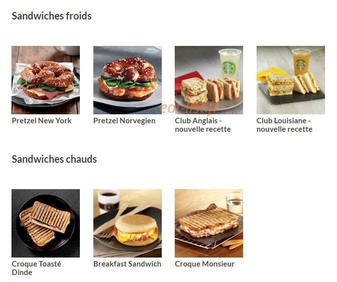 Starbucks Coffee — carte page 5