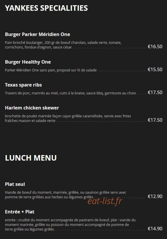 Steakhouse District — carte page 5