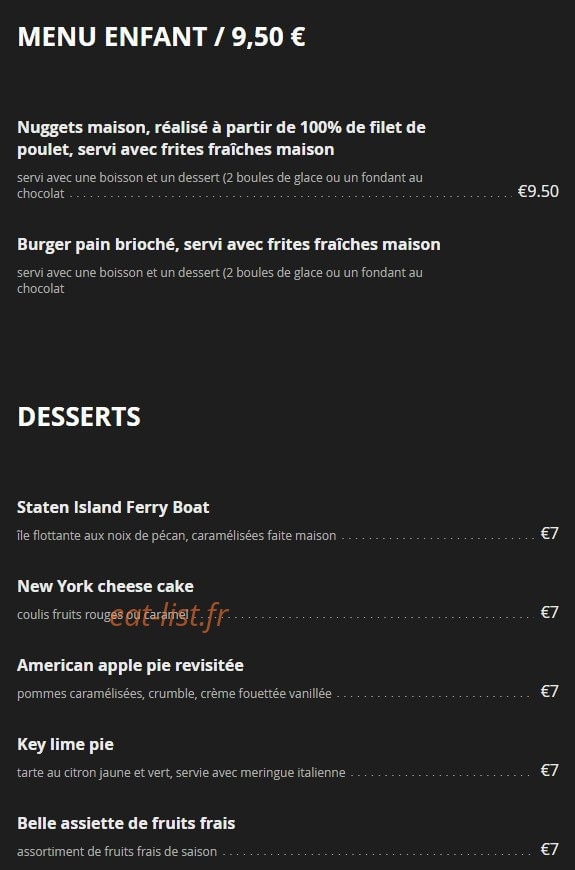 Steakhouse District — carte page 6