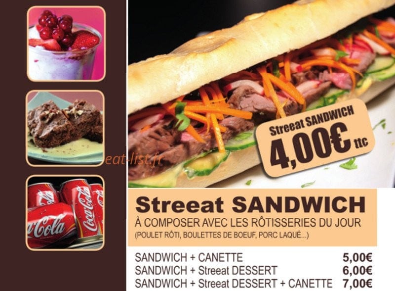 Streeat — carte page 2