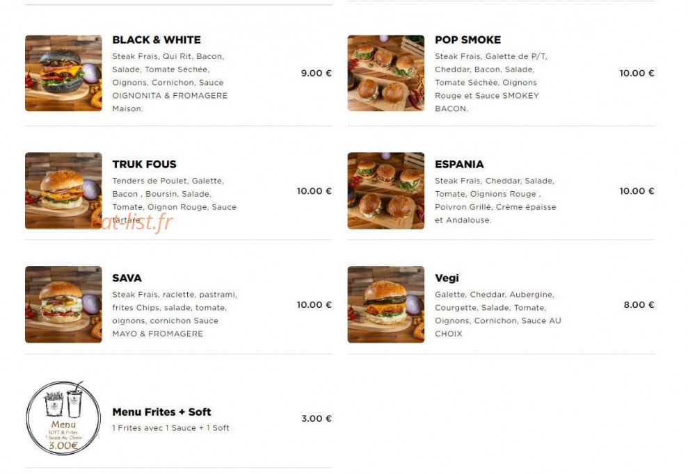 Streetfood67 — carte page 3