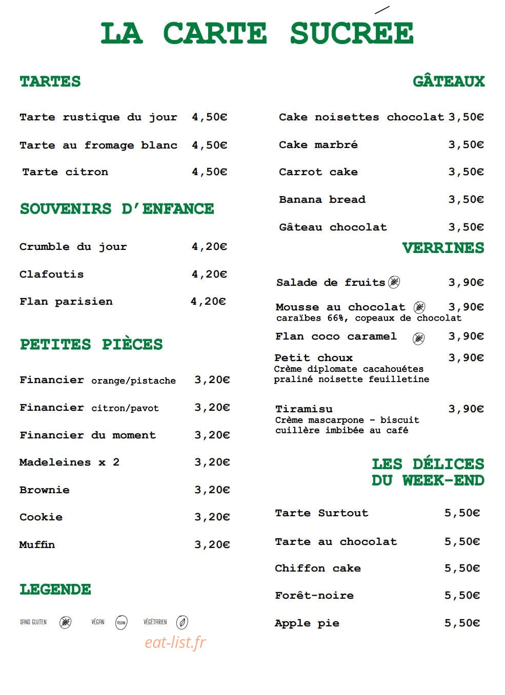 Surtout de Table — carte page 2