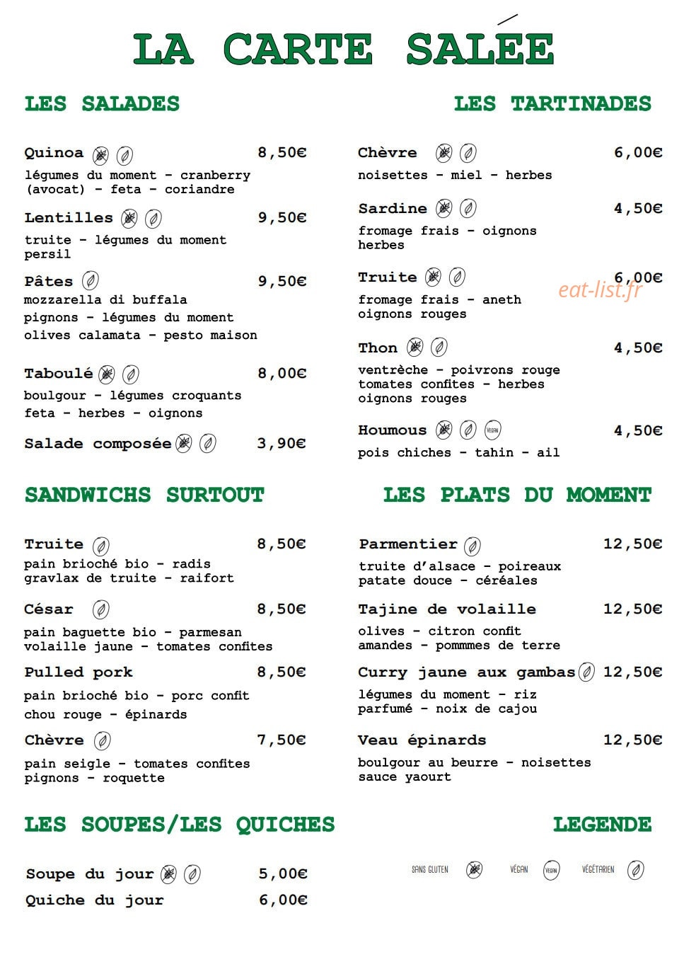 Surtout de Table — carte page 1
