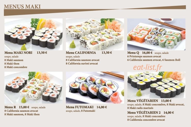 Sushi king — carte page 5
