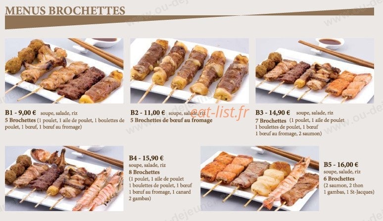 Sushi king — carte page 4