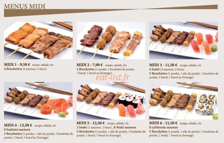Sushi king — carte page 3