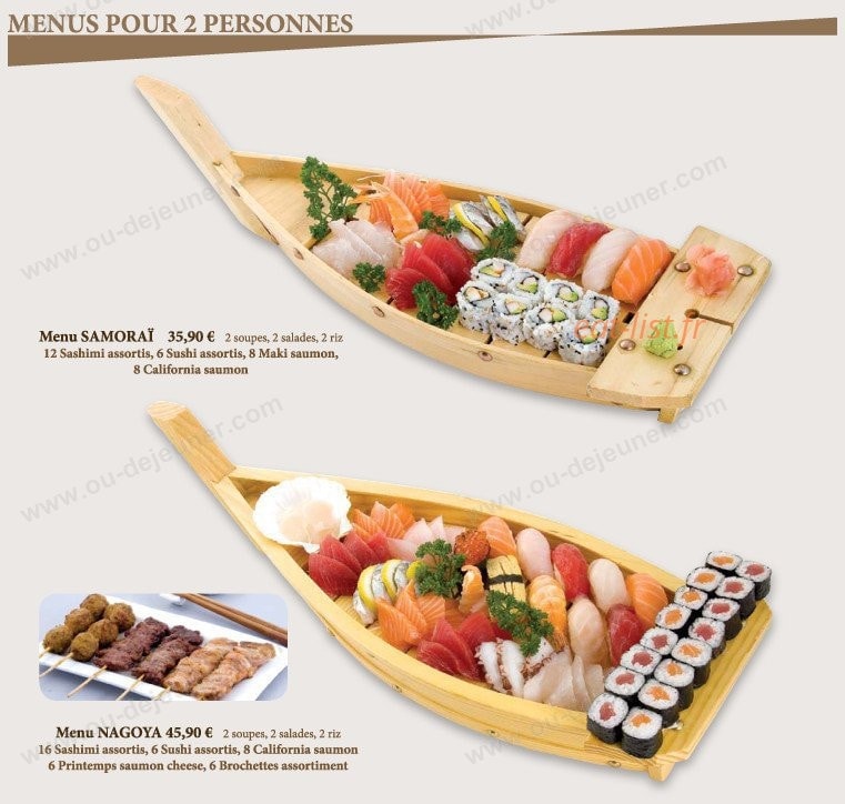 Sushi king — carte page 9