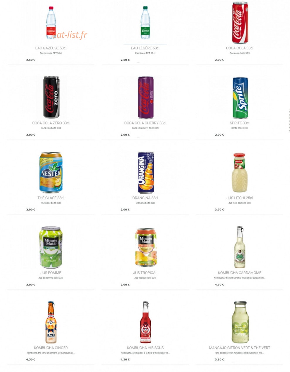 Sushi's — carte page 21