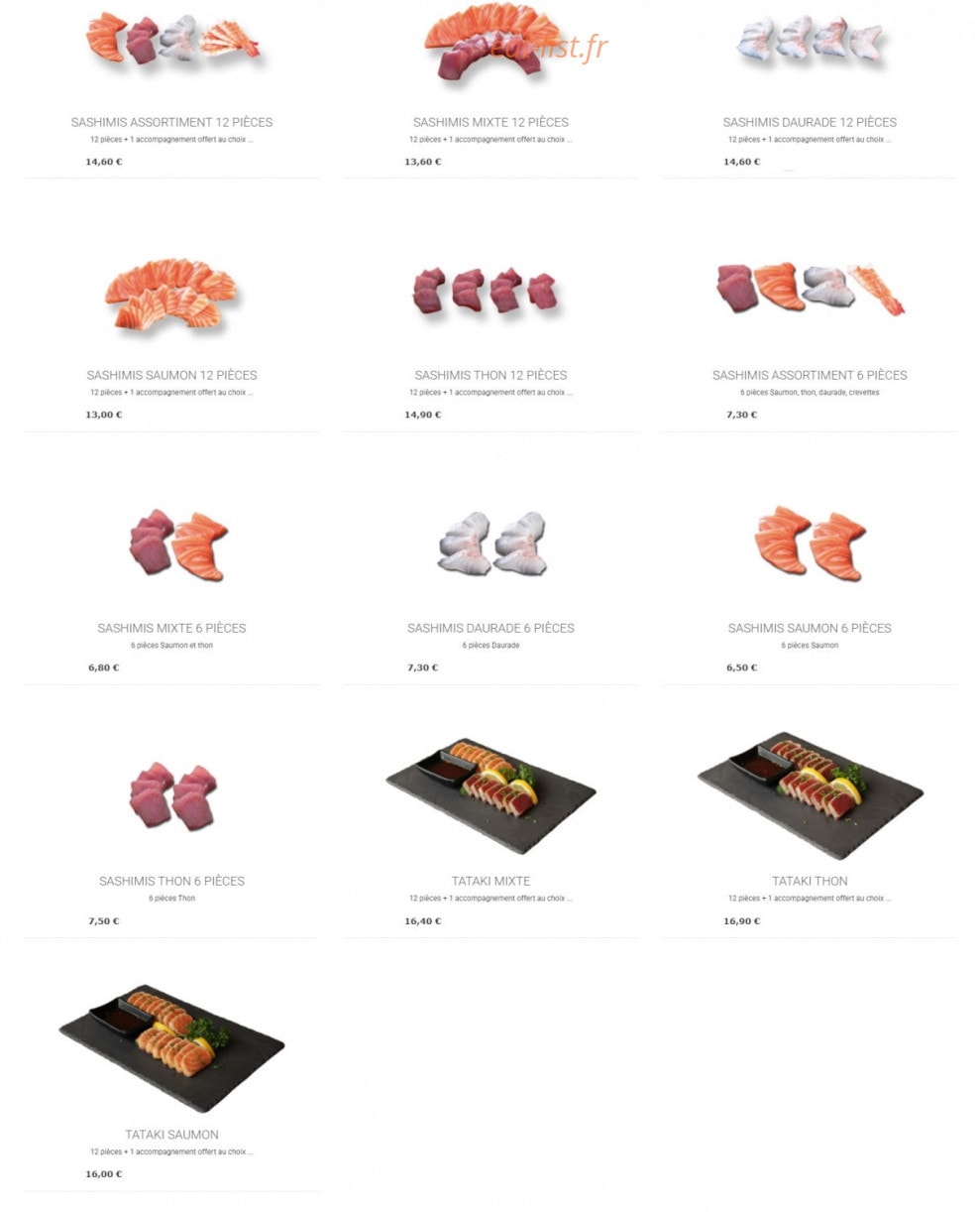 Sushi's — carte page 7