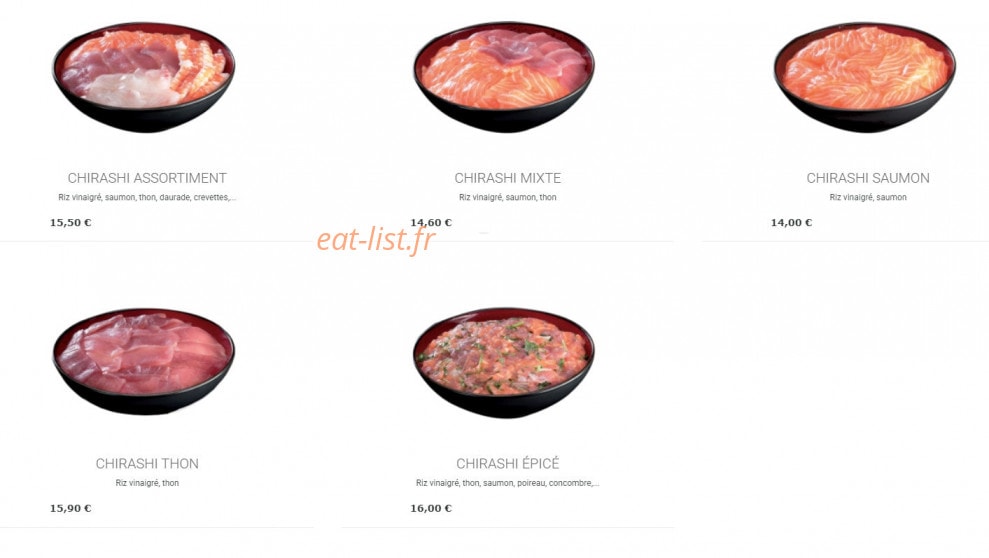 Sushi's — carte page 16