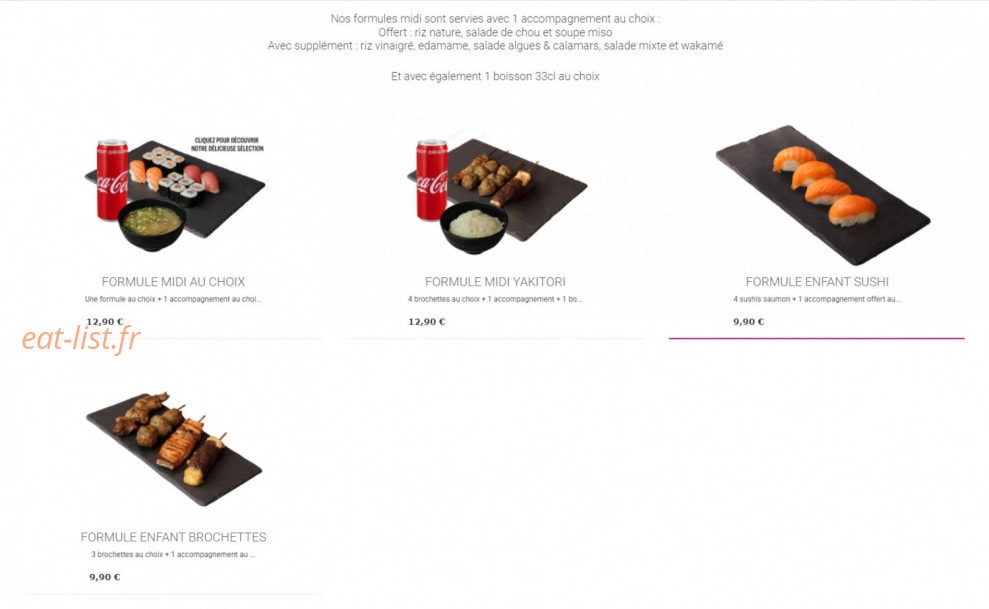 Sushi's — carte page 3