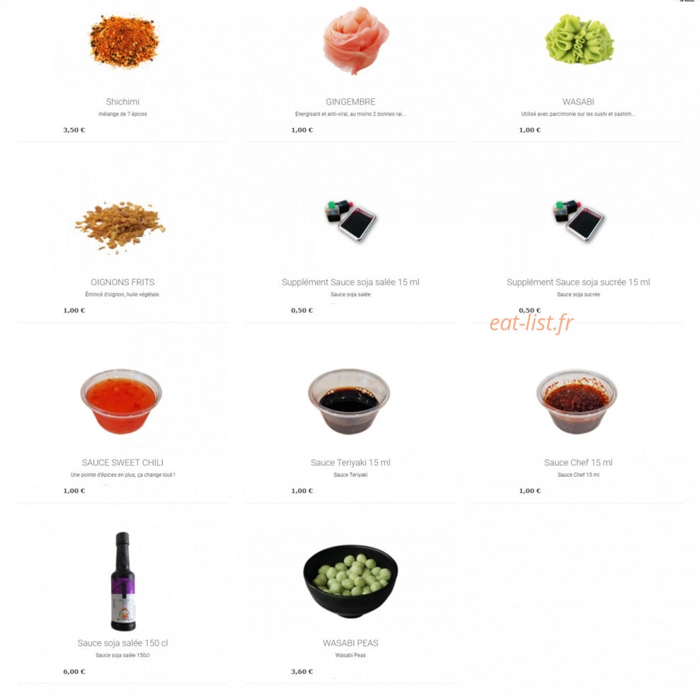 Sushi's — carte page 19