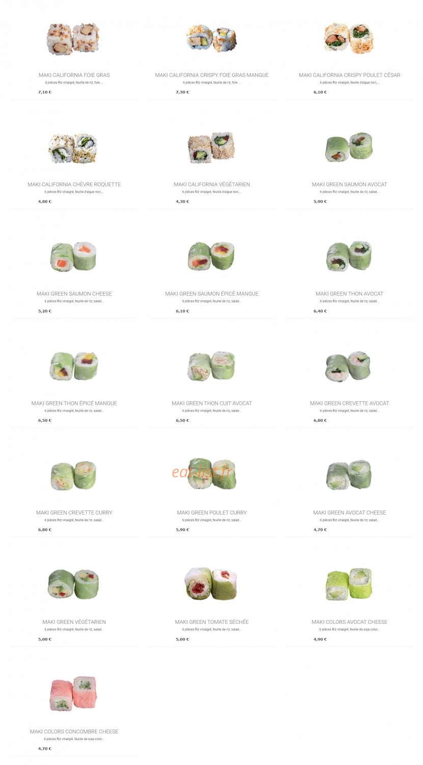 Sushi's — carte page 11