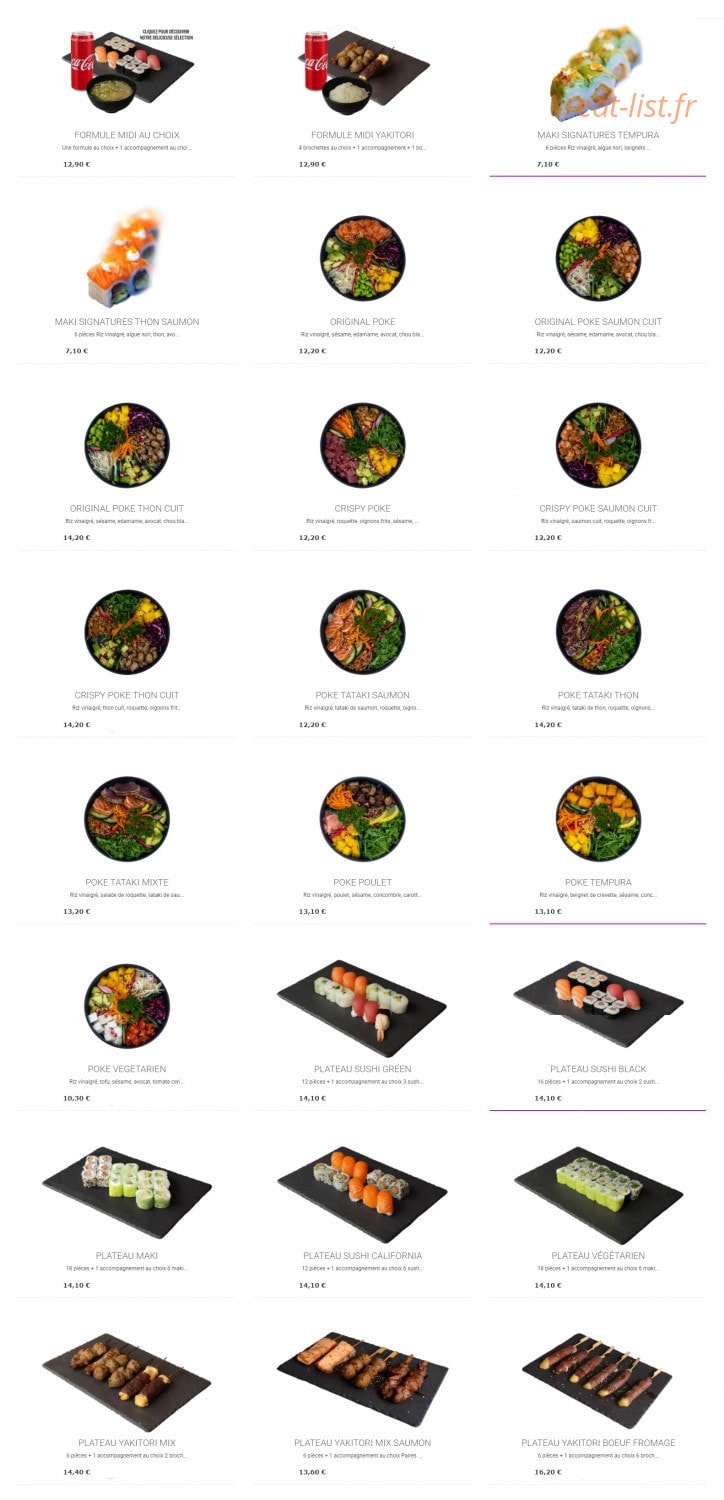 Sushi's — carte page 2