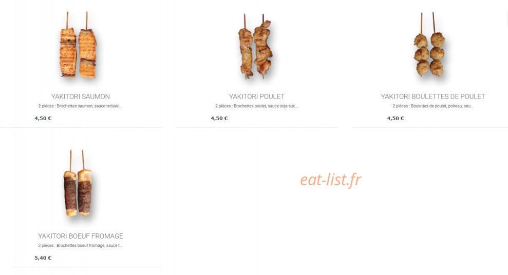 Sushi's — carte page 6
