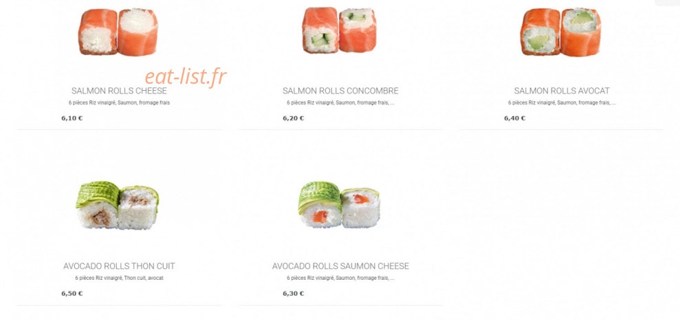 Sushi's — carte page 12