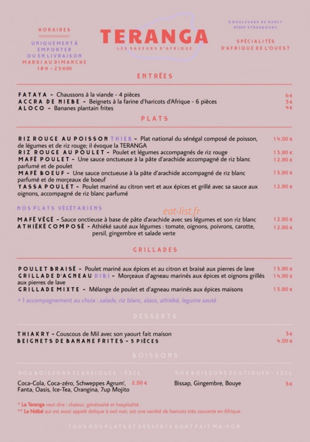 Teranga — carte page 2