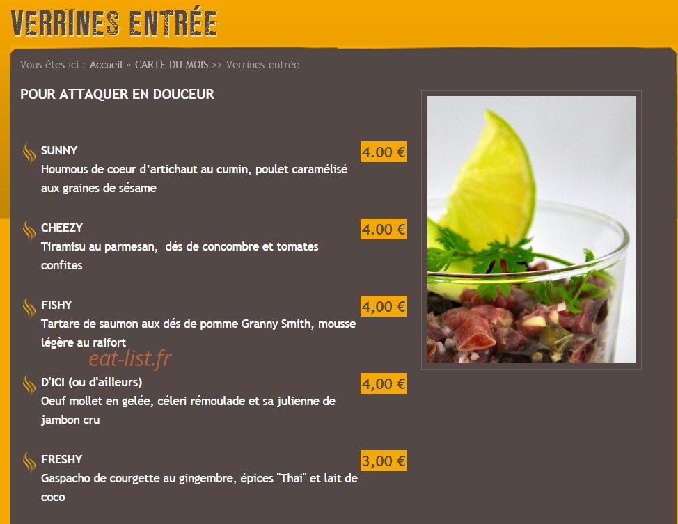 verrine & vapeur — carte page 1