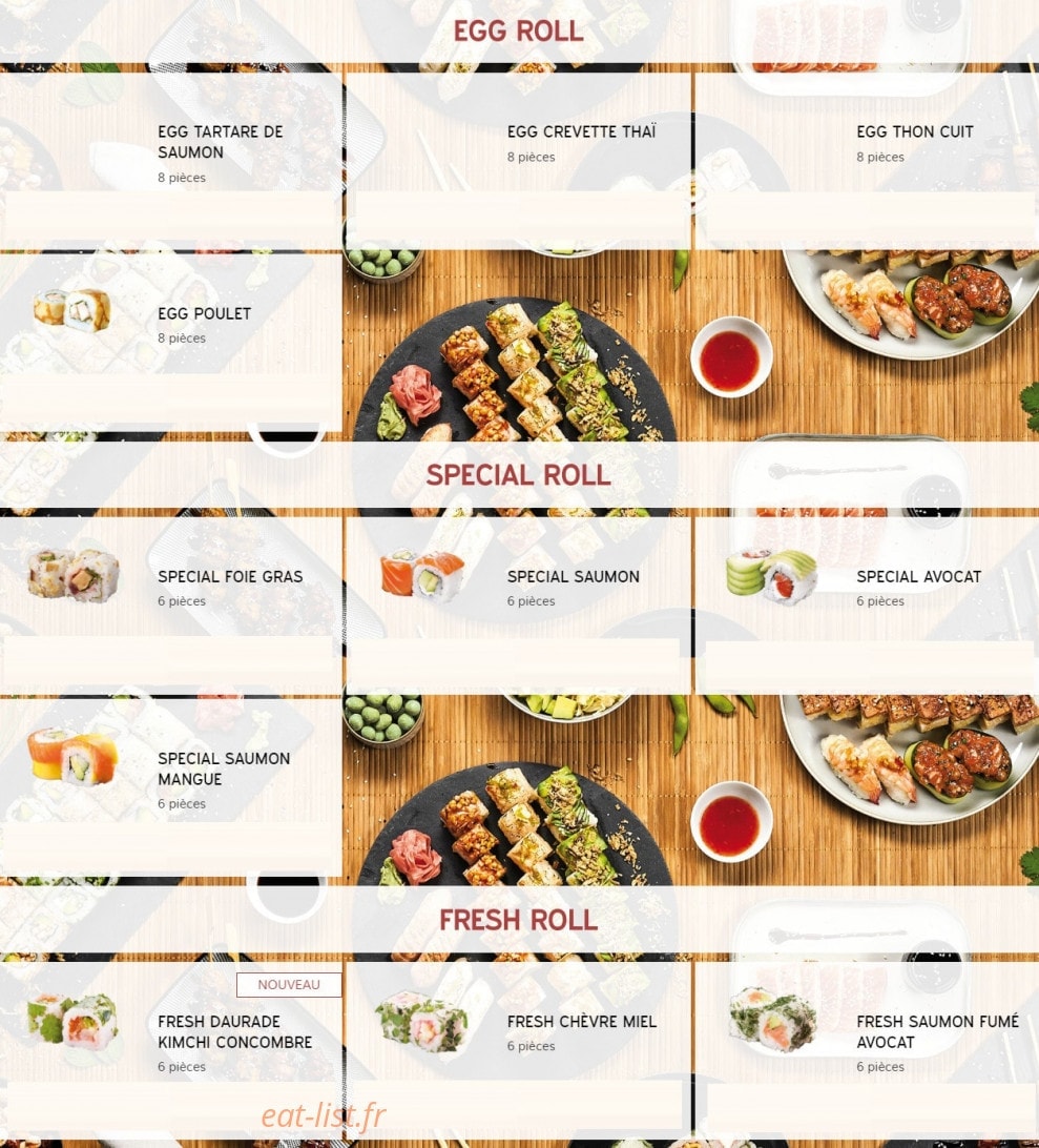 Yapan Sushi — carte page 8