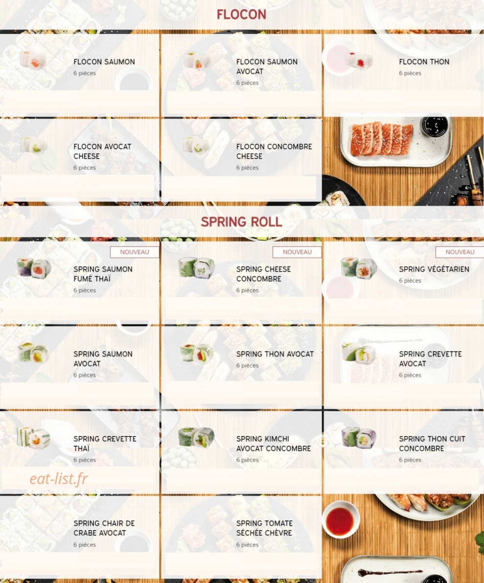 Yapan Sushi — carte page 7