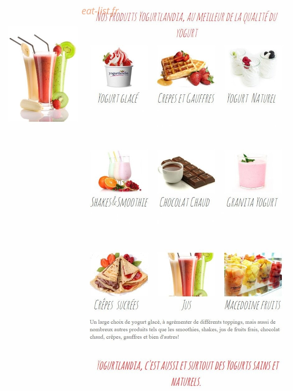 Yogurtlandia — carte page 1