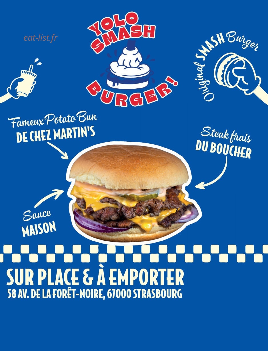 Yolo Smash Burger — carte page 1