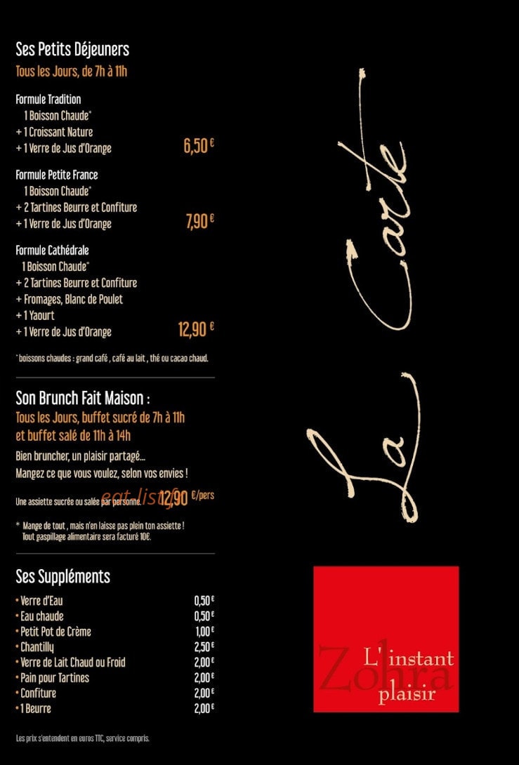 Zohra — carte page 1
