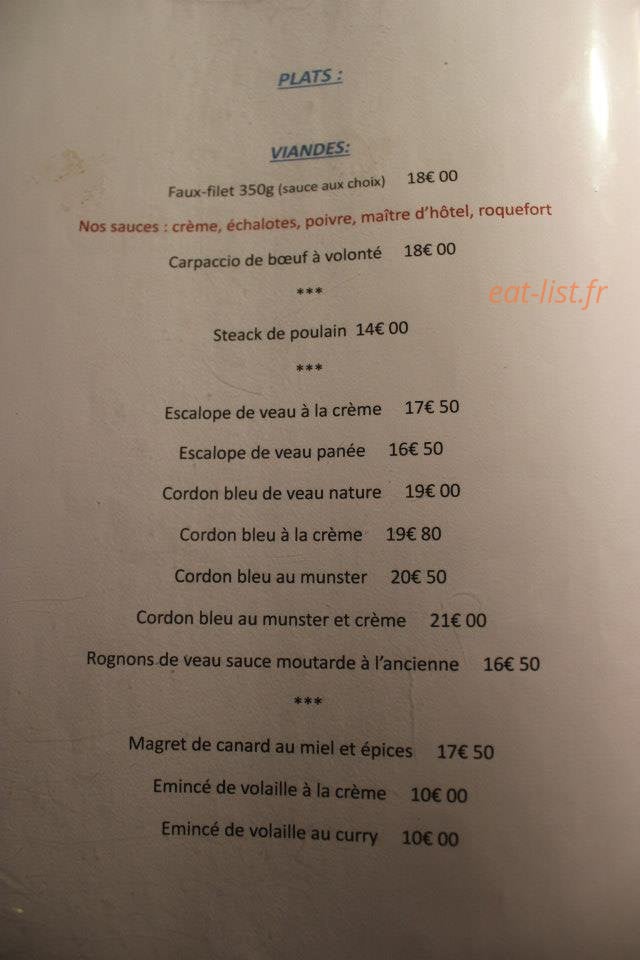 Au Tilleul — carte page 2