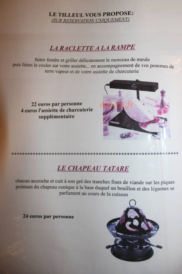 Au Tilleul — carte page 7