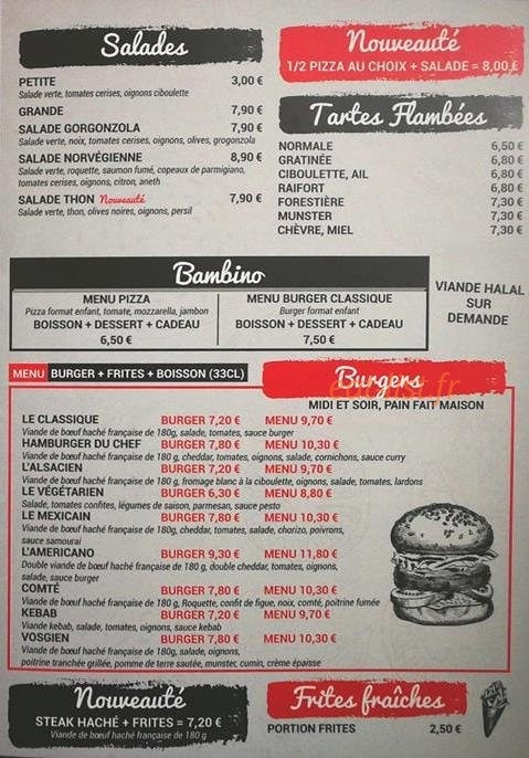 Pizza Folies — carte page 2