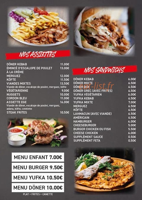 Resto Ege — carte page 3