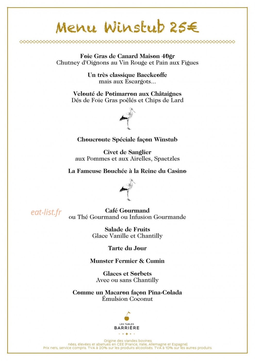 La winstub — carte page 3