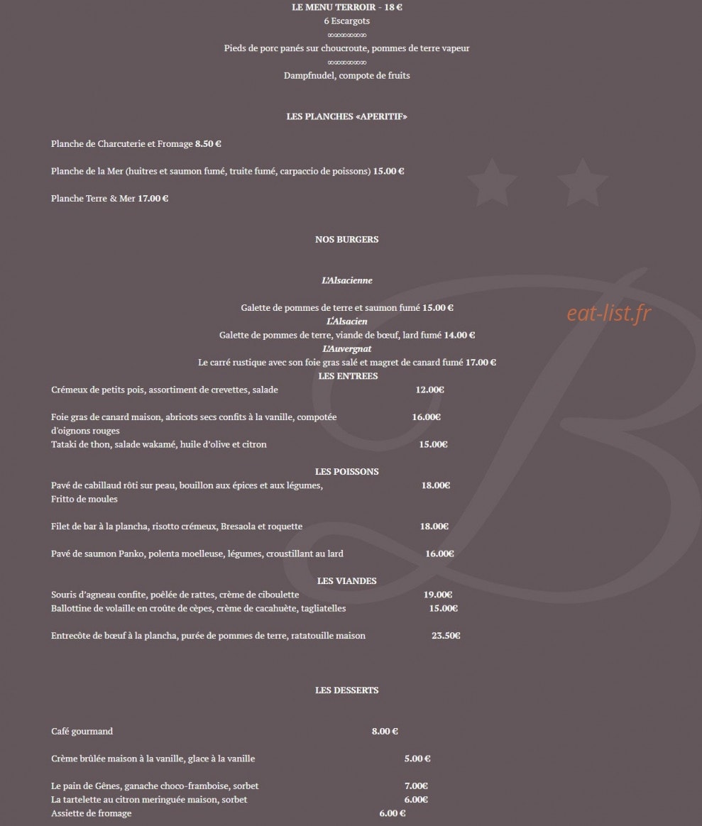 Le Bristol — carte page 2