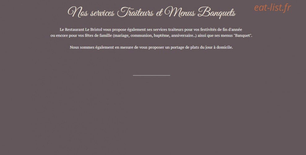Le Bristol — carte page 3
