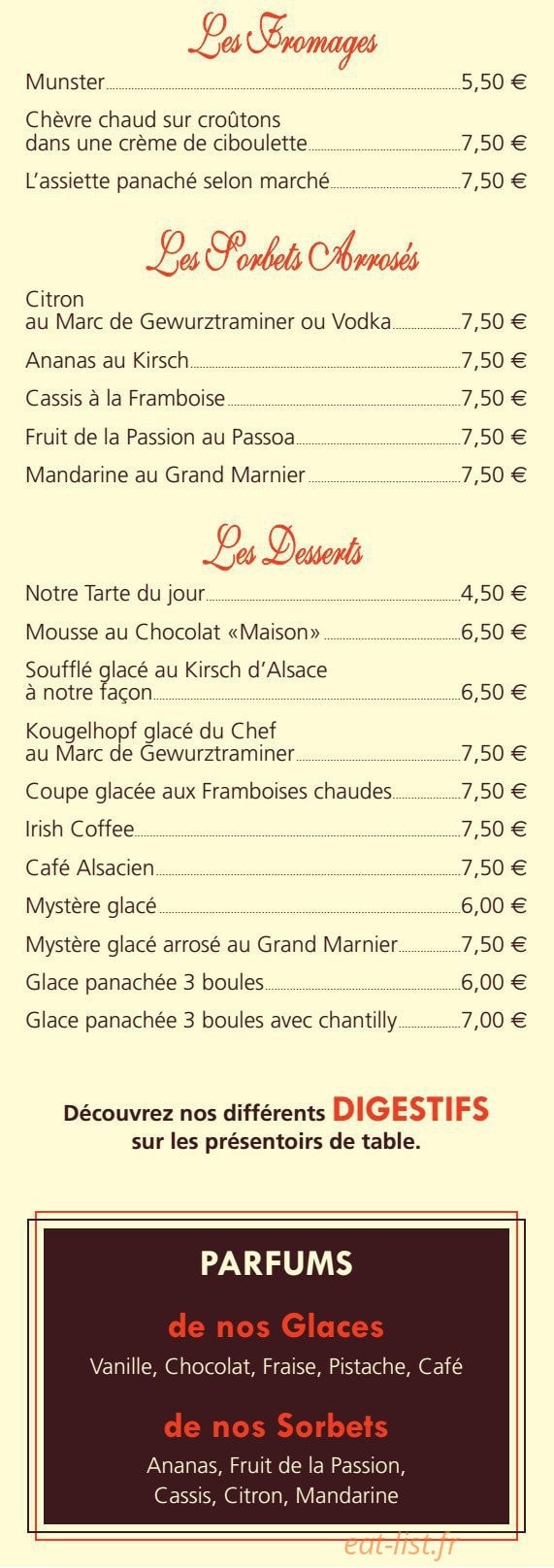 Restaurant Winstub Buerestuebel Zuem — carte page 5