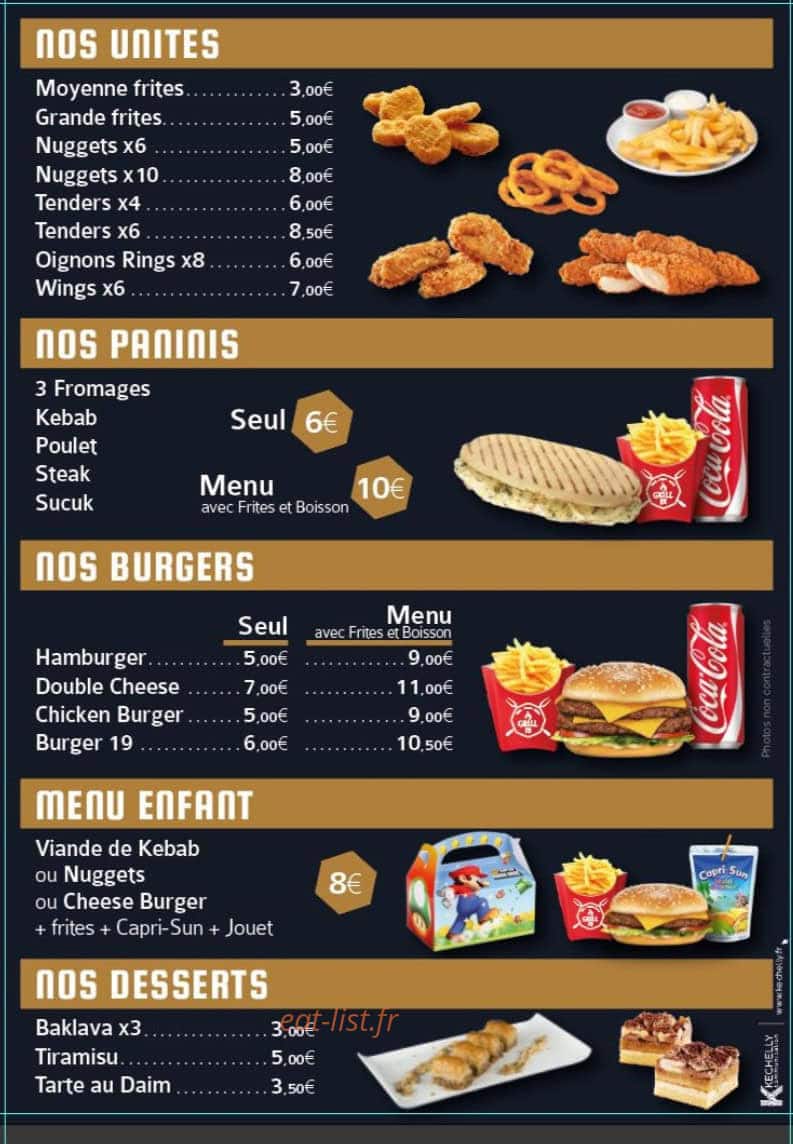Grill 19 — carte page 4